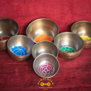 Tibetan singing bowls at Himalayan Tibet shop Rome