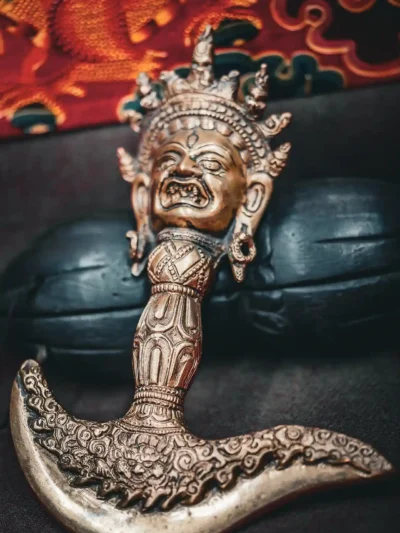 Originale Kartika in Ottone con Mahakala